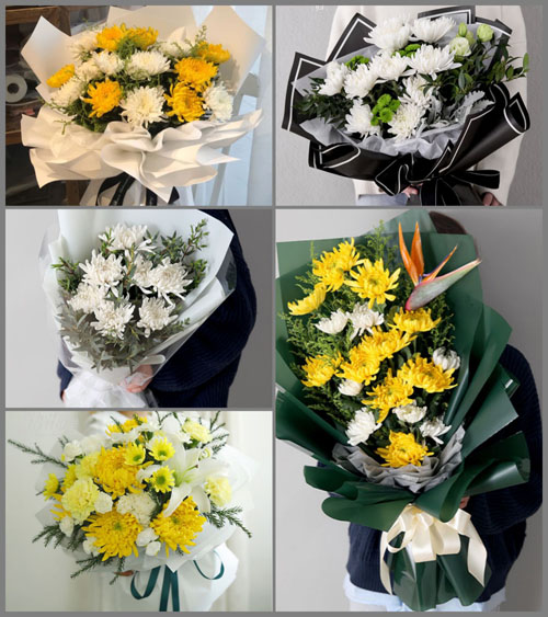 广东湛江市吴川市塘尾街道新城社区白事花束代送